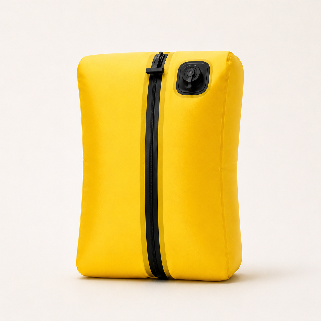 SlimMyBag electric travel vacuum bag in yellow